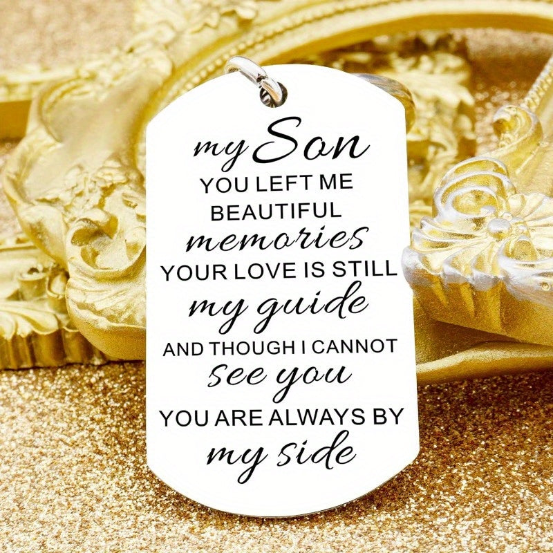 1pc, Memorial Gifts For Loss Of Son Sympathy Remembrance Gift Bereavement Keychain In Memory Of Child Grieving Condolence Creative Keychain, Backpack Pendant, Bag Charms, Birthday Gifts, Party Favors