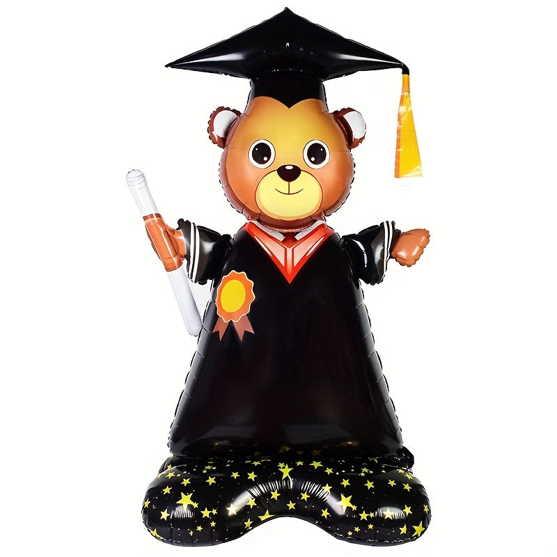 1pc, Large Base Graduation Dr. Bear - Perfect for Graduation Party Scene Arrangement