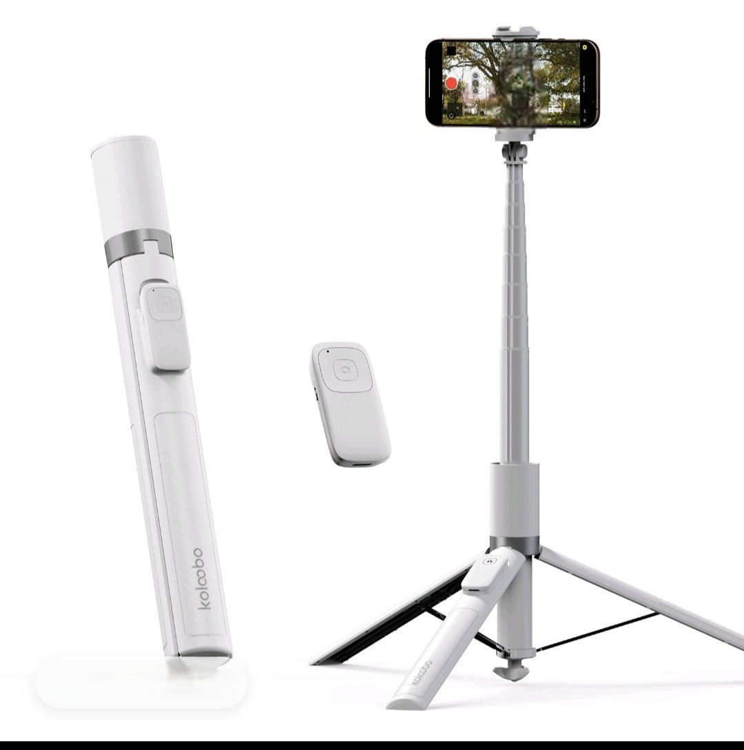 One-Click To Open Tripod- 1.7M Portable Extendable Phone Holder With 56mAh Wireless ..