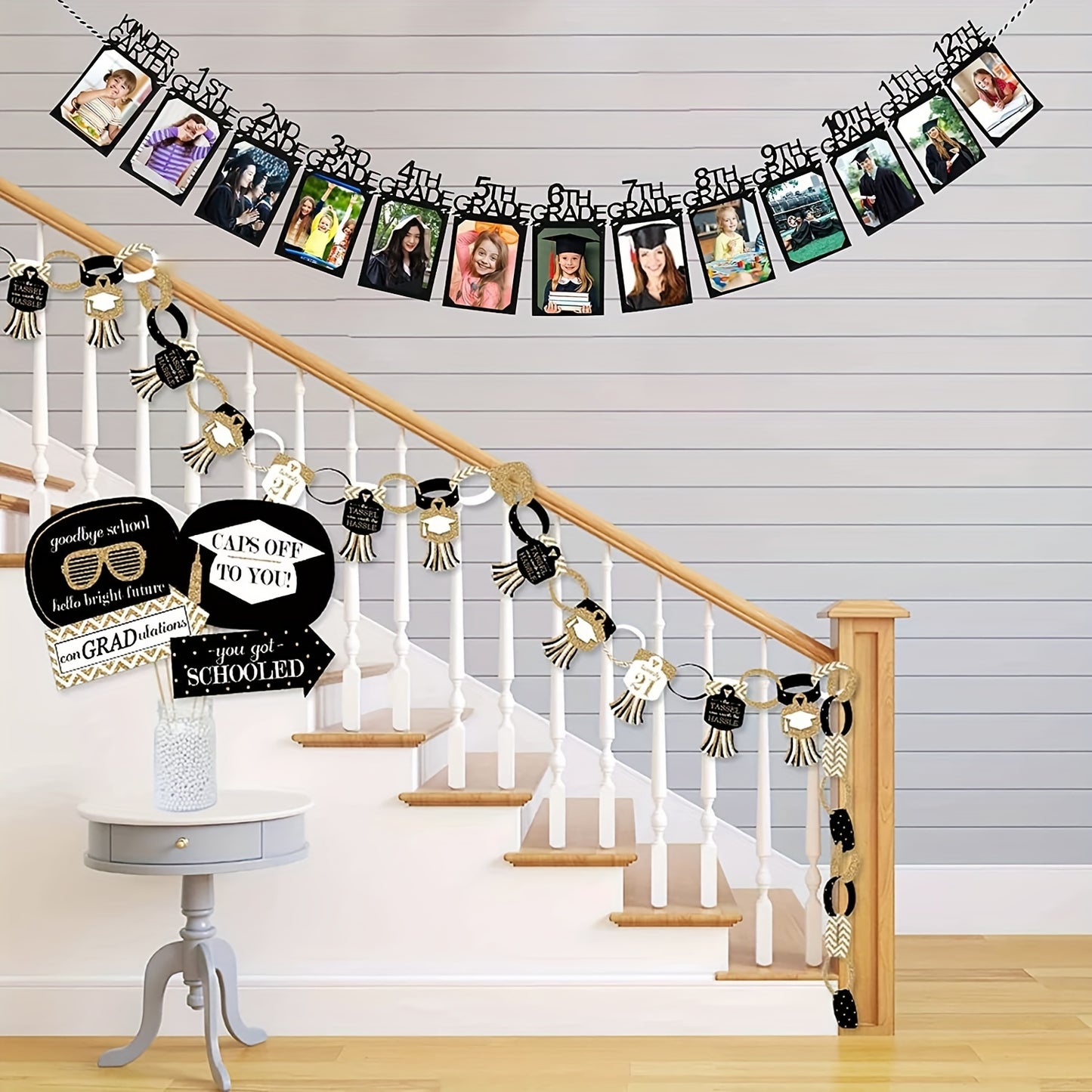 Graduation Photo Banner Set - Perfect for Kindergarten to College Graduation and Birthday Celebrations