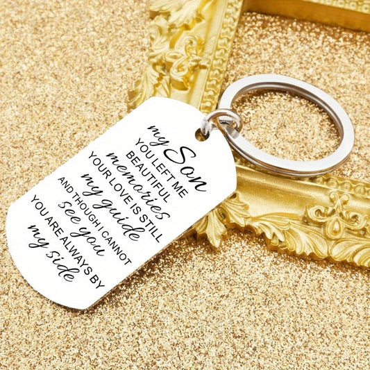 1pc, Memorial Gifts For Loss Of Son Sympathy Remembrance Gift Bereavement Keychain In Memory Of Child Grieving Condolence Creative Keychain, Backpack Pendant, Bag Charms, Birthday Gifts, Party Favors