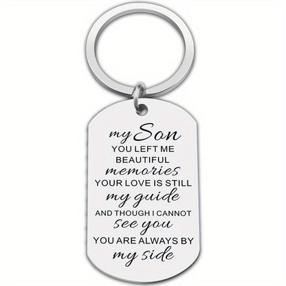 1pc, Memorial Gifts For Loss Of Son Sympathy Remembrance Gift Bereavement Keychain In Memory Of Child Grieving Condolence Creative Keychain, Backpack Pendant, Bag Charms, Birthday Gifts, Party Favors