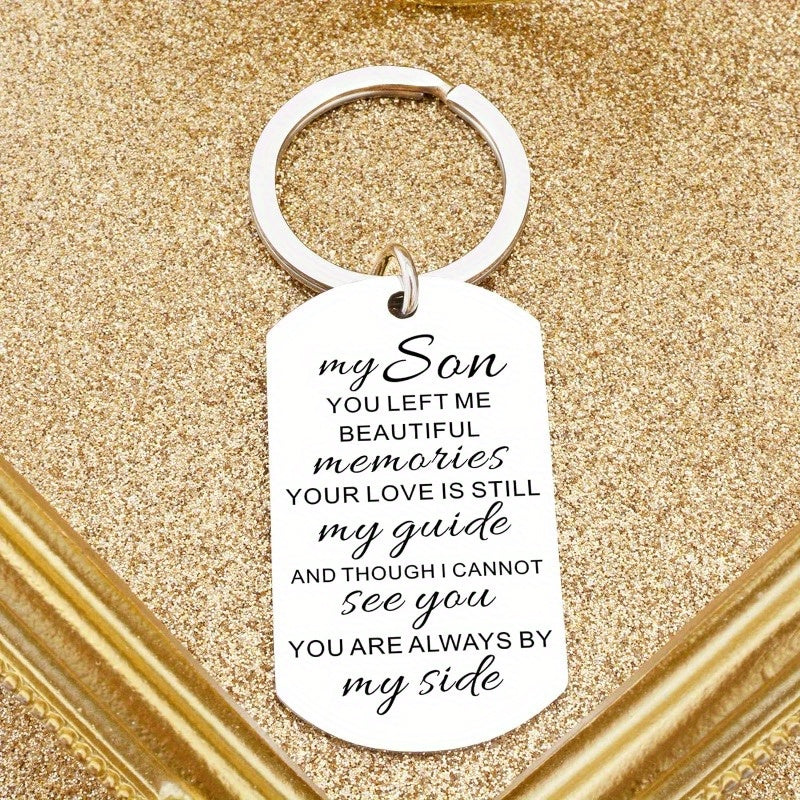 1pc, Memorial Gifts For Loss Of Son Sympathy Remembrance Gift Bereavement Keychain In Memory Of Child Grieving Condolence Creative Keychain, Backpack Pendant, Bag Charms, Birthday Gifts, Party Favors