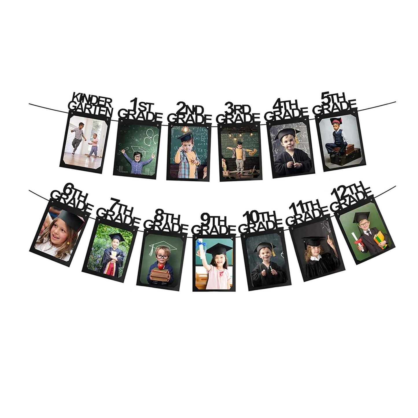 Graduation Photo Banner Set - Perfect for Kindergarten to College Graduation and Birthday Celebrations