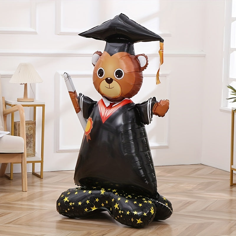 1pc, Large Base Graduation Dr. Bear - Perfect for Graduation Party Scene Arrangement