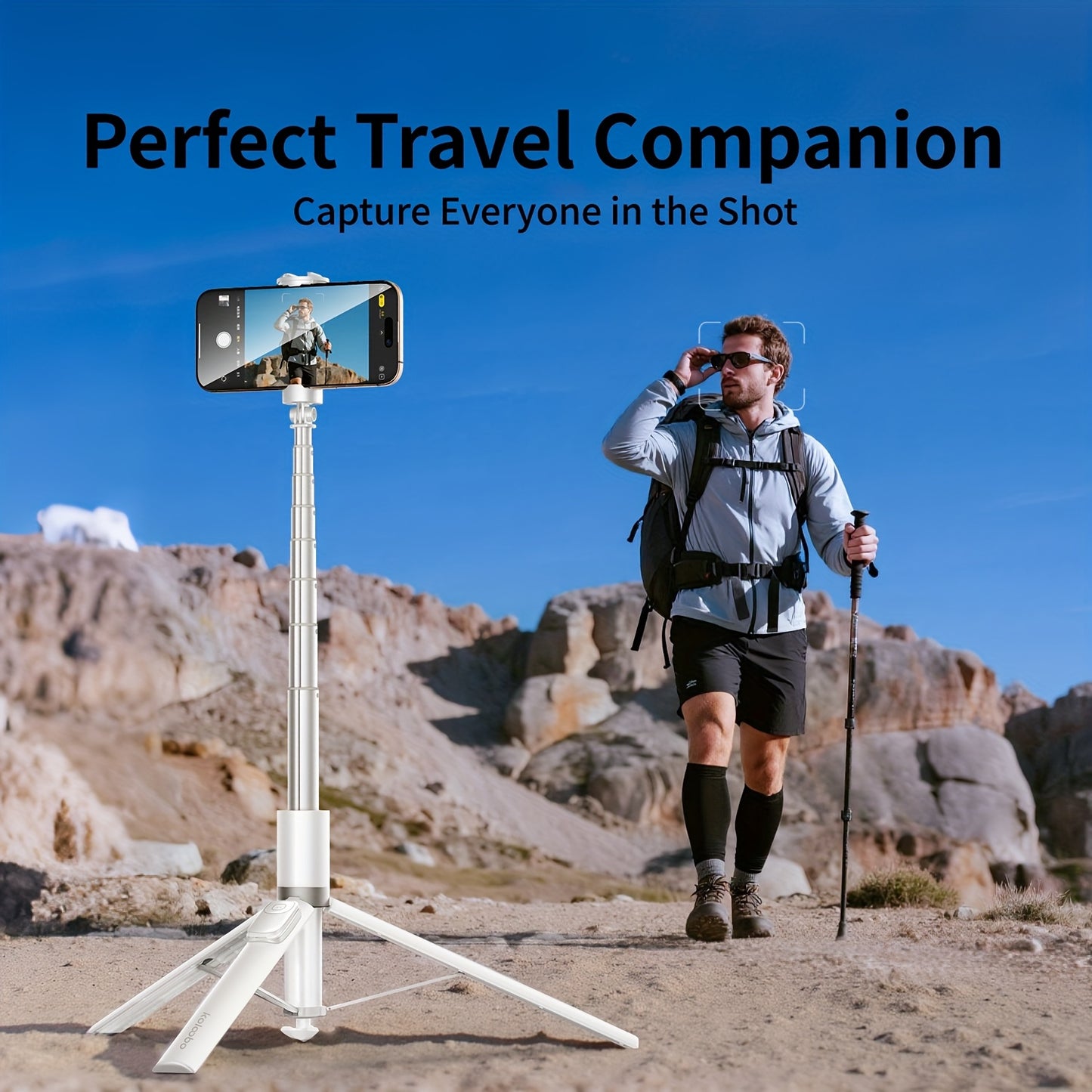 Auto Open/Close Cell Phone Tripod Stand 70.87inch Phone Tripod, Selfie Stick Tripod with Remote, Tripod for Phone, Tripod Stand for Phone 360 Rotation, Portable Travel Tripod for YouTube TikTok Videos Live Streaming Photograp