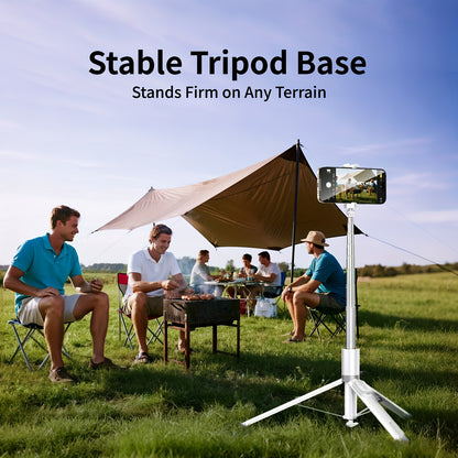 Auto Open/Close Cell Phone Tripod Stand 70.87inch Phone Tripod, Selfie Stick Tripod with Remote, Tripod for Phone, Tripod Stand for Phone 360 Rotation, Portable Travel Tripod for YouTube TikTok Videos Live Streaming Photograp