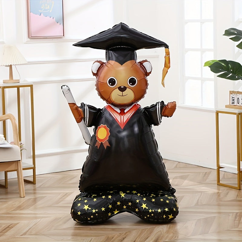 1pc, Large Base Graduation Dr. Bear - Perfect for Graduation Party Scene Arrangement