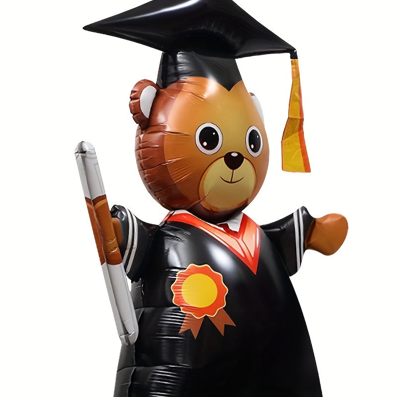 1pc, Large Base Graduation Dr. Bear - Perfect for Graduation Party Scene Arrangement