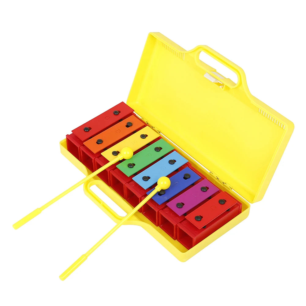 8 Note Xylophone Hand Bell Colorful Percussion Baby Educational Toy Children Musical Christmas Gift Kids Musical Instrument Toys