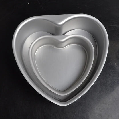 4/6/8/10 Inch Removable Bottom Baking Mould Heart Shape Cake Mold Aluminium Alloy Home DIY Mousse Pastry Cake Pan Tools