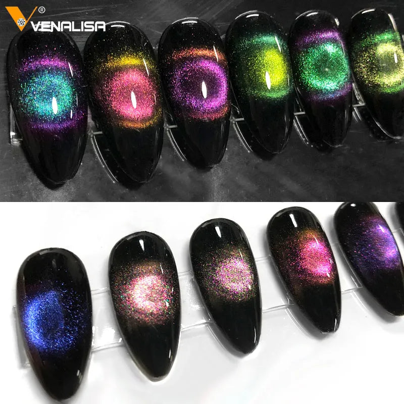 New Nail Art Design Manicure Venalisa Soak Off Enamel 9d Cat Eyes Magnetic Gel Polish UV LED Gel Nail Polish Lacquer Varnish