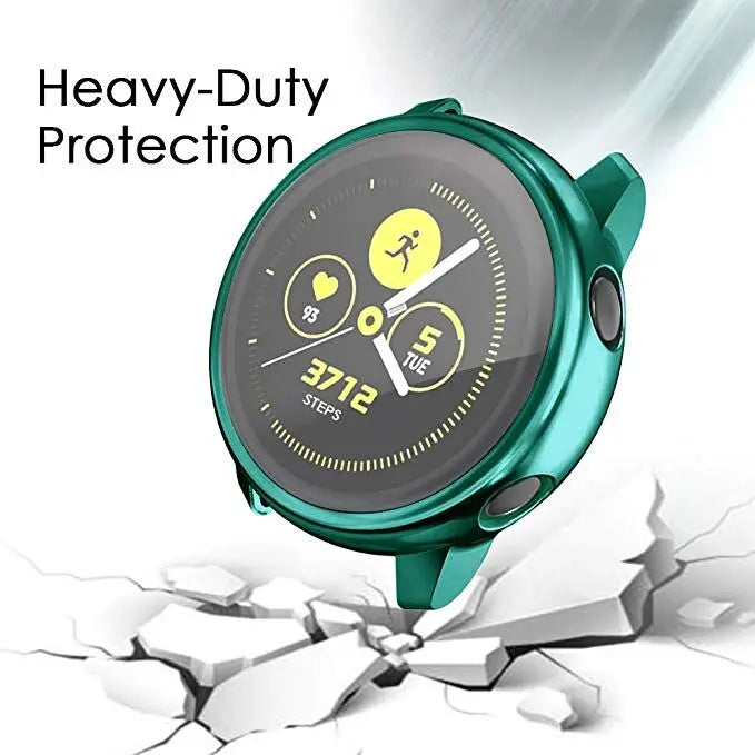 For Samsung Galaxy Watch 4 Active 2 44mm 40mm strap Smart Watch Silicone band +Case cover Galaxy Watch Active2 Full coverage