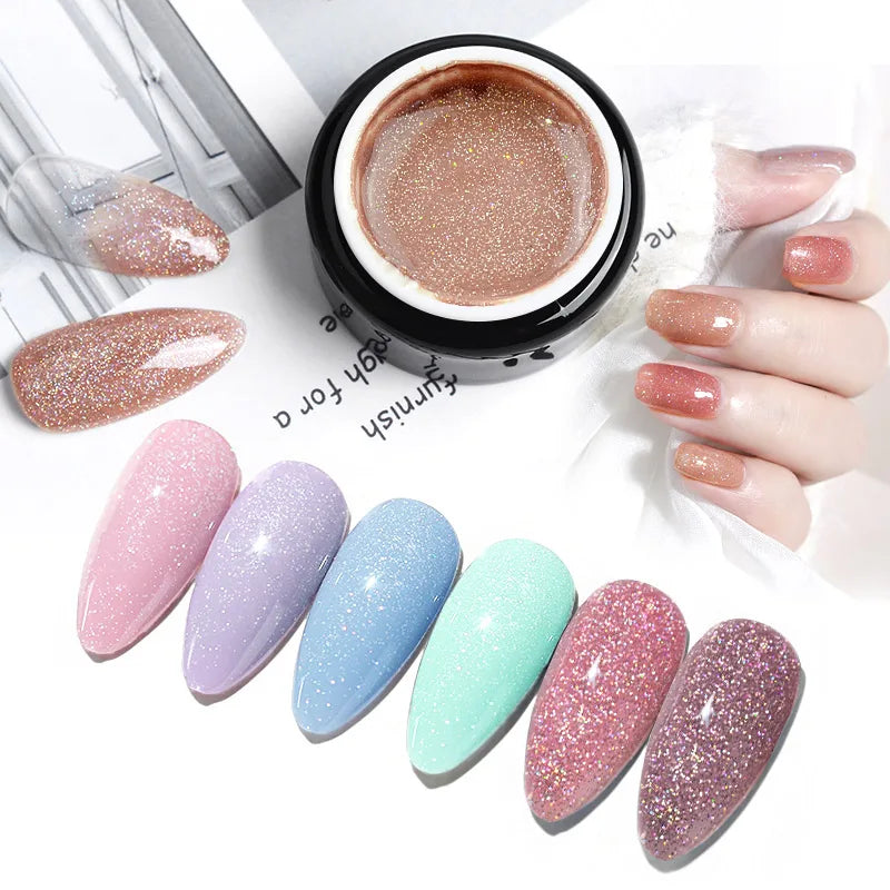 Venalisa Color Gel Paint UV LED Nail Gel Soak Off Nail Art Nail Lacquer 60 Colors Glitter Rainbow Painting Gel Nail Polish