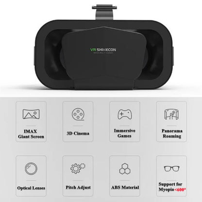 Original G10 IMAX Giant Screen VR Glasses 3D Virtual Reality Box Google Cardboard Helmet for 4.7-7" Smartphone,Matching Joystick