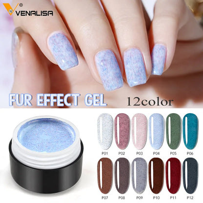 Venalisa Color Gel Paint UV LED Nail Gel Soak Off Nail Art Nail Lacquer 60 Colors Glitter Rainbow Painting Gel Nail Polish