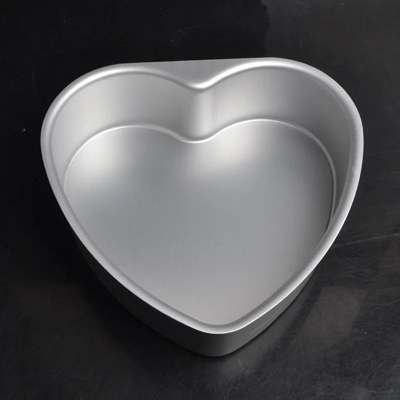 4/6/8/10 Inch Removable Bottom Baking Mould Heart Shape Cake Mold Aluminium Alloy Home DIY Mousse Pastry Cake Pan Tools