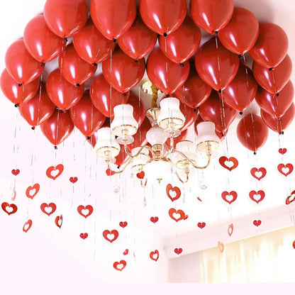 5/10/12inch 10pcs double-layer ruby red latex balloons wedding engagement  Valentines birthday party decoration helium balloons