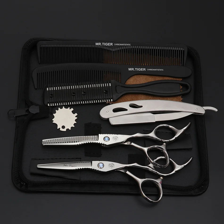 2023 Hair Scissors Professional Hairdressing Scissors Set Barber Scissors Thinning Shears Hair Cutting Tool Hairdresser Scissors