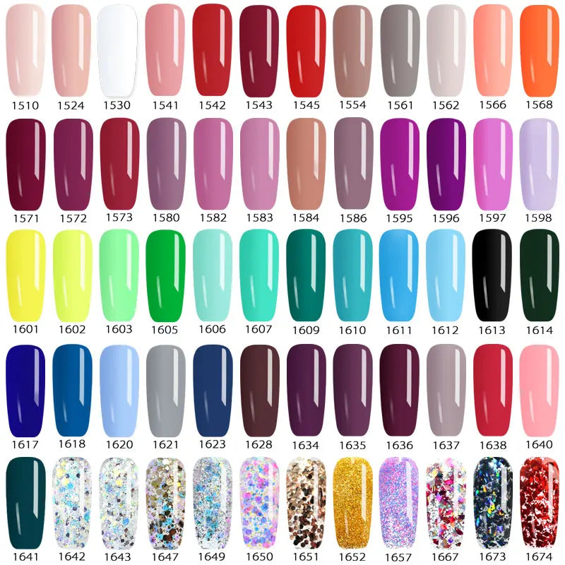 Venalisa Color Gel Paint UV LED Nail Gel Soak Off Nail Art Nail Lacquer 60 Colors Glitter Rainbow Painting Gel Nail Polish