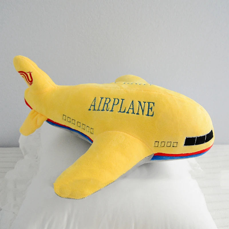 simulation plush cat rocket airplane toy stuffed lifelike transportation pillow creative boy home decor toys for children gift