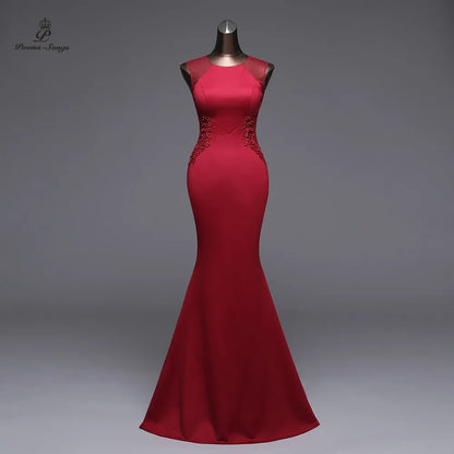 Poems Songs  New Simple Mermaid  Evening Dress prom gowns Formal  dress vestido de festa Elegant Vintage robe de soiree