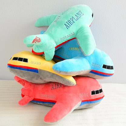 simulation plush cat rocket airplane toy stuffed lifelike transportation pillow creative boy home decor toys for children gift