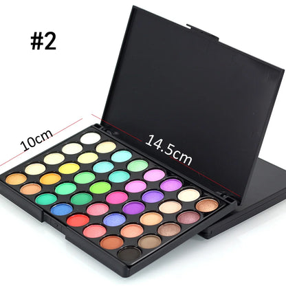 Ultra Matte Shade Eyeshadow Palette Mineral Pigmented High Texture Shimmer Glitter Eye Shadow Makeup Long Lasting Cosmetic Brush