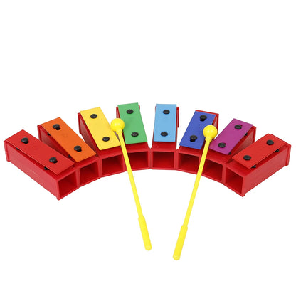 8 Note Xylophone Hand Bell Colorful Percussion Baby Educational Toy Children Musical Christmas Gift Kids Musical Instrument Toys