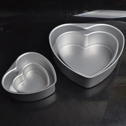 4/6/8/10 Inch Removable Bottom Baking Mould Heart Shape Cake Mold Aluminium Alloy Home DIY Mousse Pastry Cake Pan Tools