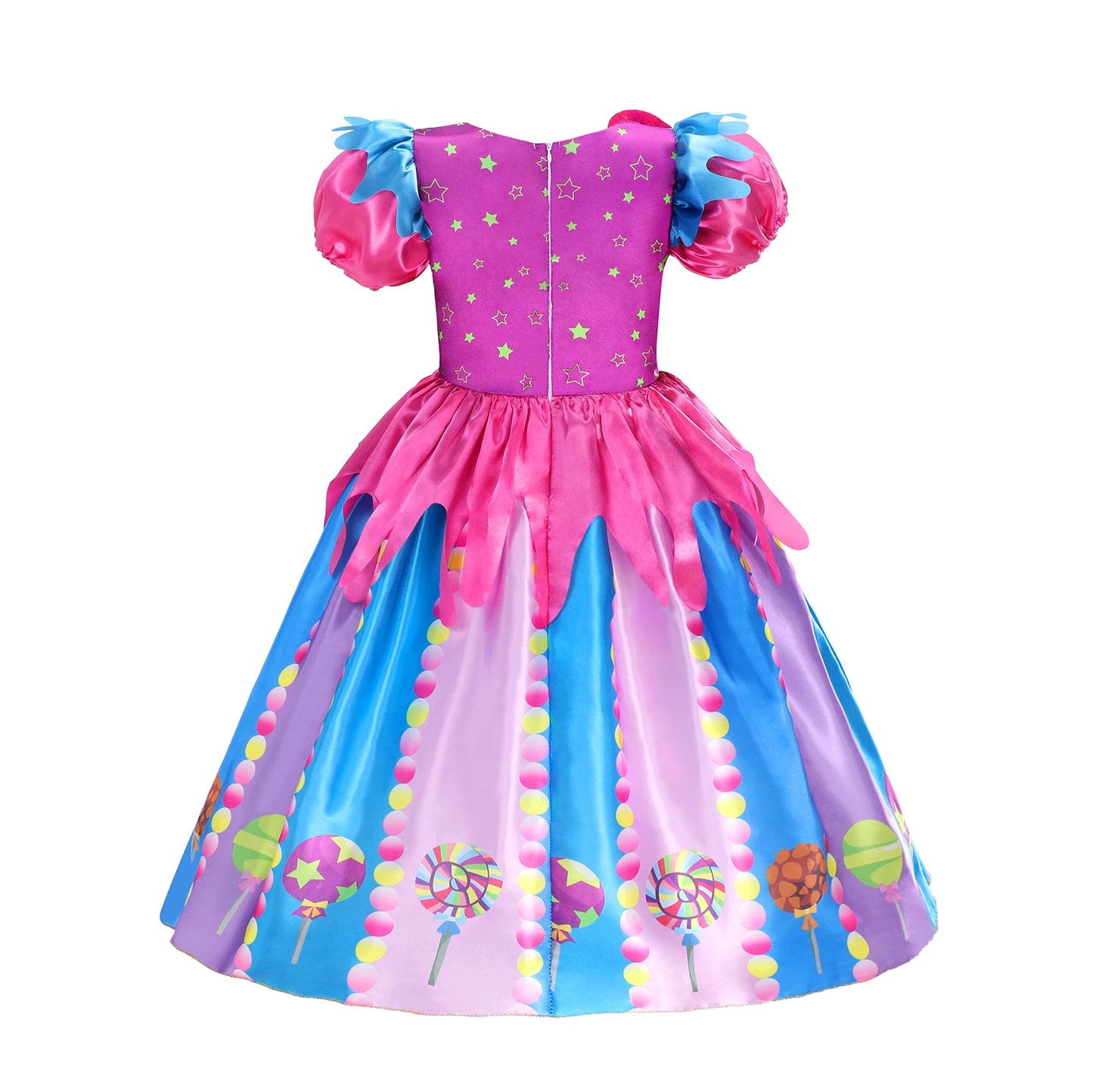 LED Light Up Princess Candy Dress For Girl Lollipop Party Clothing Kids Prium Cosplay Costume 2024 New Years Dress 2-10Y