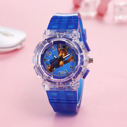 Cute Paw Patrol Watch Cartoon Figure Skye Chase Marshall Everest Children's Electronic Digital Waterproof Watches Kids Toy Gifts