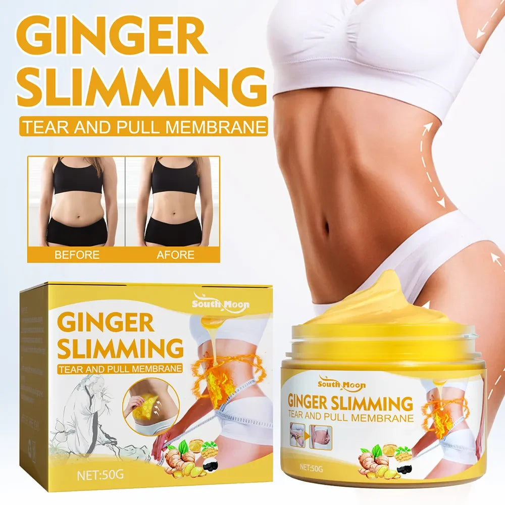 Ginger Full Body Slimming Cream Slimming Products Lose Weight Slender Belly Body Sculpting Slimming Fat Burning Beauty Health