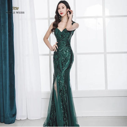 Prom Dresses 2023 Sweetheart Prom Dress Sexy Sequin Vestidos De Gala Zipper Back Mermaid Floor Length Prom Gown