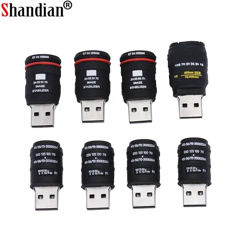 SHANDIAN hot selling Camera Shape USB Flash Memory Stick thumb drive 64GB/32GB /16GB memory stick flash card photography gifts