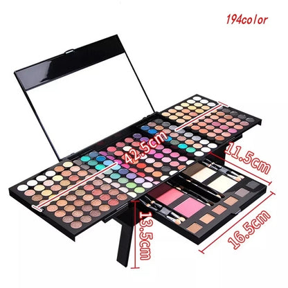 54/120/194 Colors Gliltter Eyeshadow Palette Earth Tones Matte Shimmer Shine Nude Eye Make-up Pallet Kit Cosmetic Women Shadow