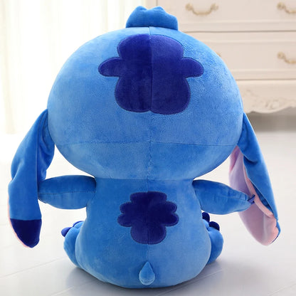 Disney Stitch Plush Doll Big Size Kawaii Soft Blue Pink Elf Cartoon Anime Movie Stuffed Toy Christmas Gift