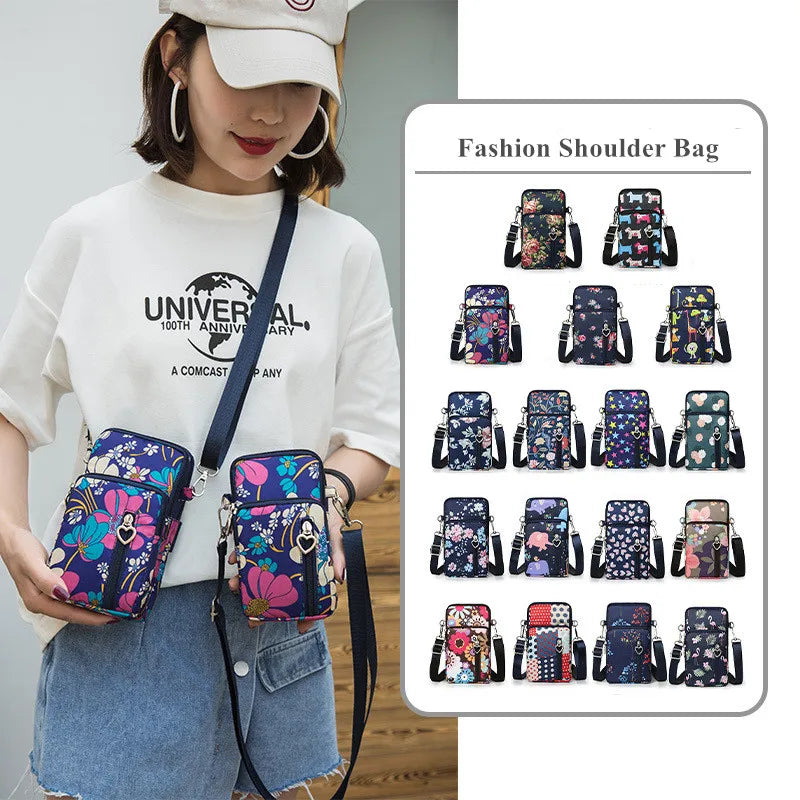 Women Fashion Shoulder Bag New Mini Sweet Universal Phone Wild Wallet Fancy Pouch Outdoor Sport Designer Arm Storage Handbags