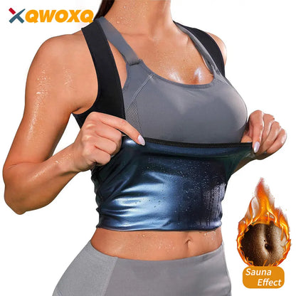 Sauna Sweat Vest Athletic Tee Compression Vest Heat Trapping Sauna Vest for Women Girls Fitness Gym Waist Trainer Weight Loss