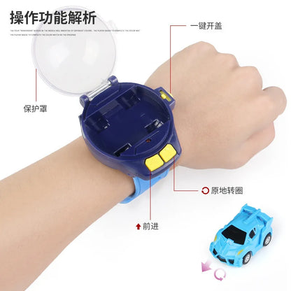 2.4G Mini Watch Control Car Cute RC Car Accompany with Your Kids Gift for Boys Kids on Birthday Christmas Watch RC Car Toy