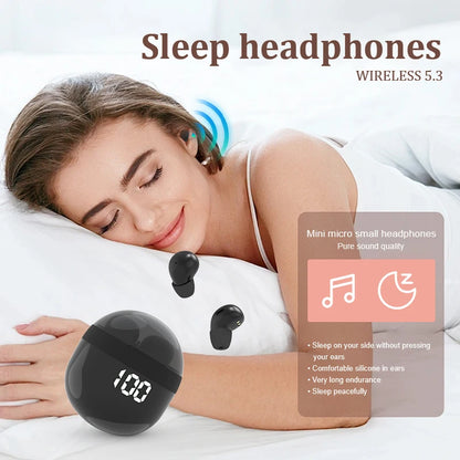 SK18 invisible earbuds,wireless bluetooth headset,headphones high quality,sleep,sport earphone,hifi bass sound ear buds with mic