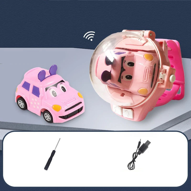 2.4G Mini Watch Control Car Cute RC Car Accompany with Your Kids Gift for Boys Kids on Birthday Christmas Watch RC Car Toy