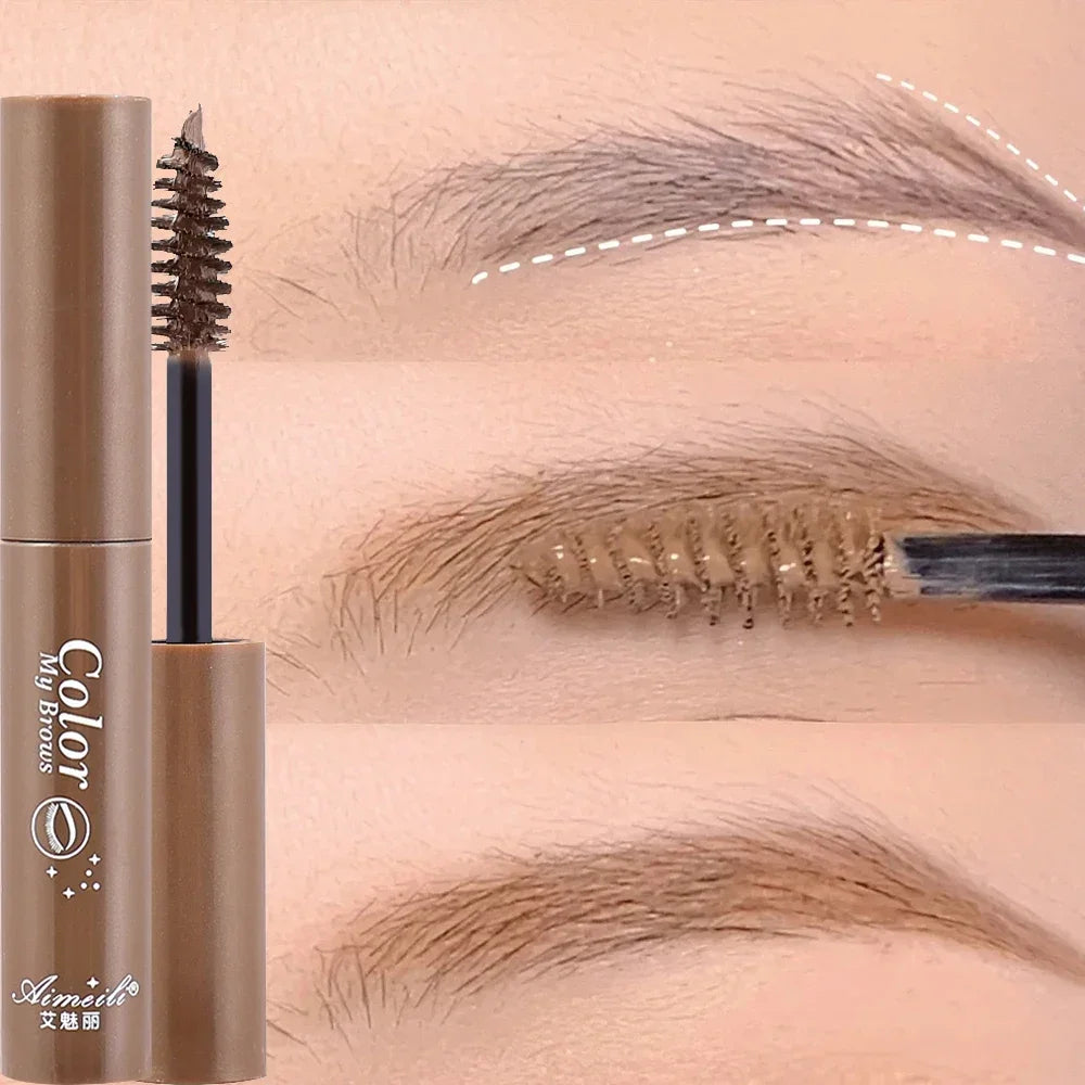 Waterproof Natural Liquid Dyeing Eyebrow Cream Long Lasting Black Brown Tint Eyebrow Beauty Mascara Eyebrows Makeup Cosmetics