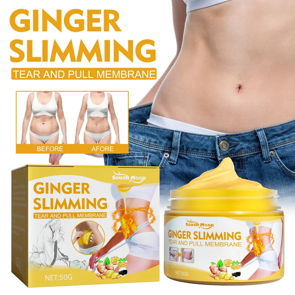 Ginger Full Body Slimming Cream Slimming Products Lose Weight Slender Belly Body Sculpting Slimming Fat Burning Beauty Health