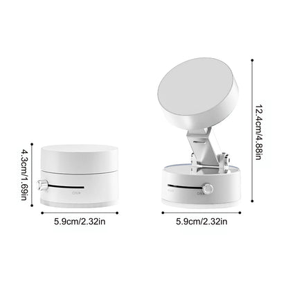 Vacuum Suction Cup Magnetic Car Phone Holder Double-Sided Foldable Magnetic Auto Phone Bracket For Car Interior Accessories
