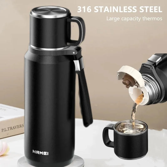 Stainless Steel Thermos Bottle for Hot Coffee Vacuum Thermal Water Bottle Insulated  Cup Vacuum Flasks Double Wall Travel