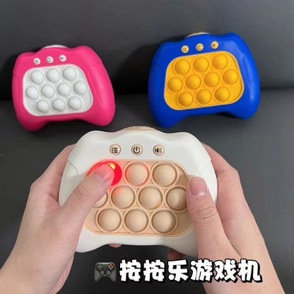 Children Press It Game Fidget Toys Pinch Sensory Quick Push Handle Game Squeeze Relieve Stress Decompress Montessori Toy for Kid