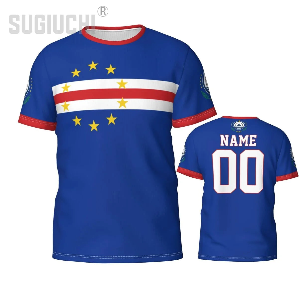 Custom Name Number Cape Verde Flag Emblem 3D T-shirts For Men Women Tees jersey team Clothes Soccer Football Fans Gift T shirt