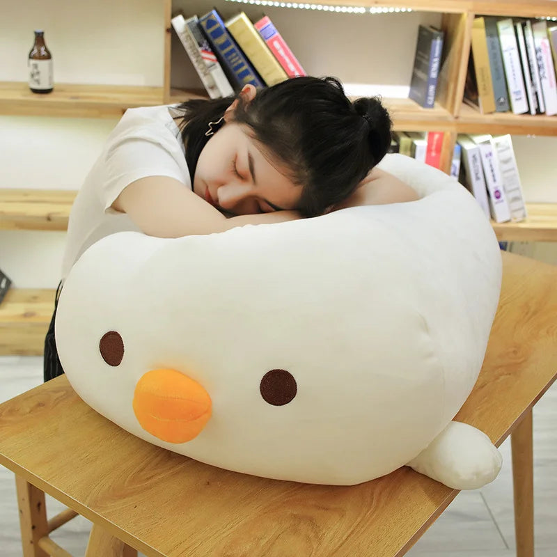 40/60/90cm Cute chick Pillow 2in1 Chicken Cushion Plush Toy holding sleeping Doll super soft Birthday Gift For kids high quality