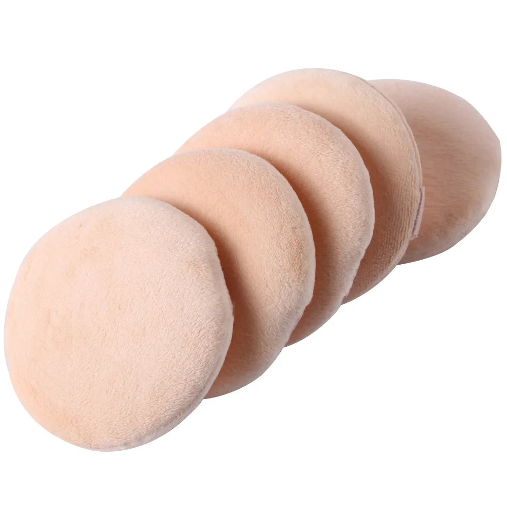 5PCS/lot Women Facial Face Body Beauty Flawless Smooth Cosmetic Foundation Powder Puff Makeup Sponge Puff Size: 8cm*2cm